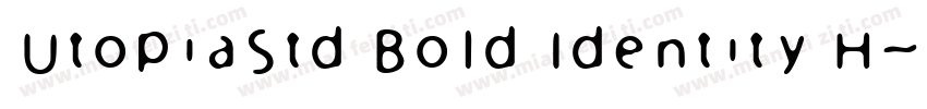 UtopiaStd Bold Identity H字体转换